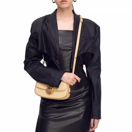 Saddle Bag, Shoulder Bag, Genuine Leather Retro Crossbody Bag Saddle Bag, Shoulder Bag, Genuine Leather Retro Crossbody Bag